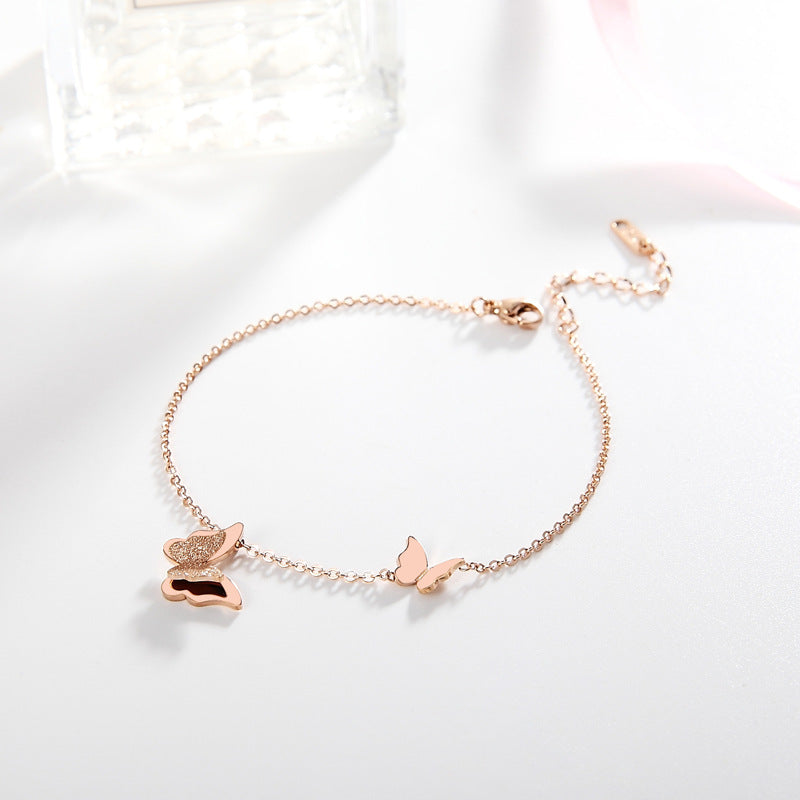 Minimalist Geometric Titanium Steel Bracelet for Women with Cool Aesthetic and Natural Style