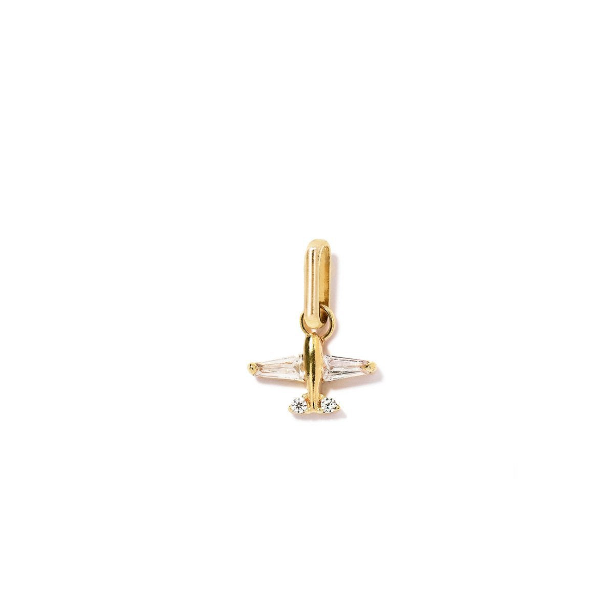 Vintage 18K Gold Plated Stainless Steel DIY Charm Bar with Geometric Heart Butterfly Pendants on Ball Chain