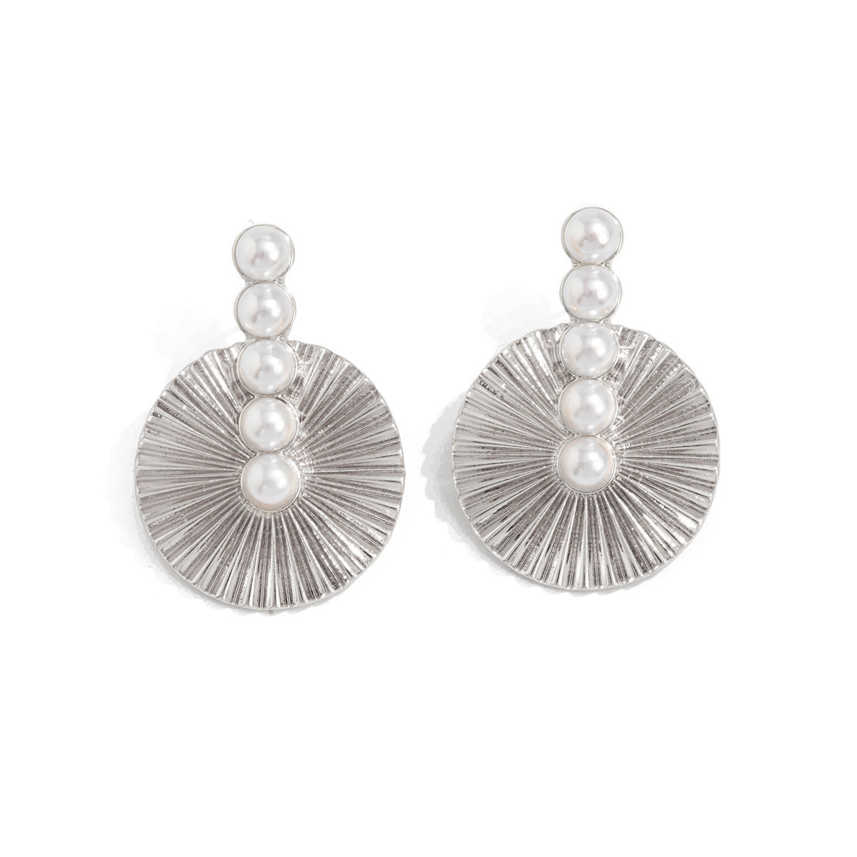 Geometric Sunflower Alloy Plated Earrings for Women