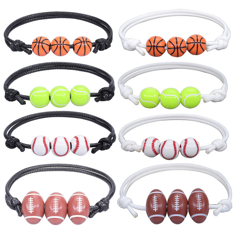 Sporty Unisex Resin Braided Bracelet