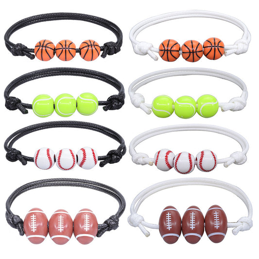 Sporty Unisex Resin Braided Bracelet