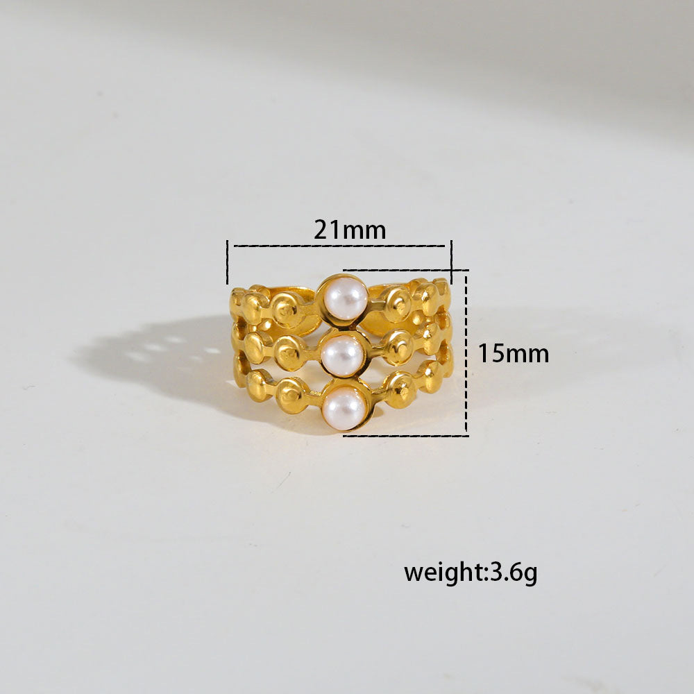 Anillo ajustable de titanio bañado en oro con forma de girasol estilo cuento de hadas para mujer