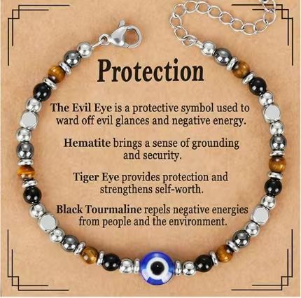 Bohemian Sweet Geometric Natural Stone Turquoise Agate Zebra Print Stainless Steel Bracelet Unisex