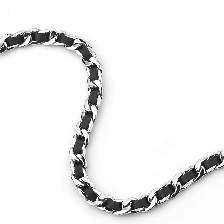 Minimalist U-Shaped Titanium Steel Polished Cuban Bracelet for Men and Women Unisex Fashion Accessory