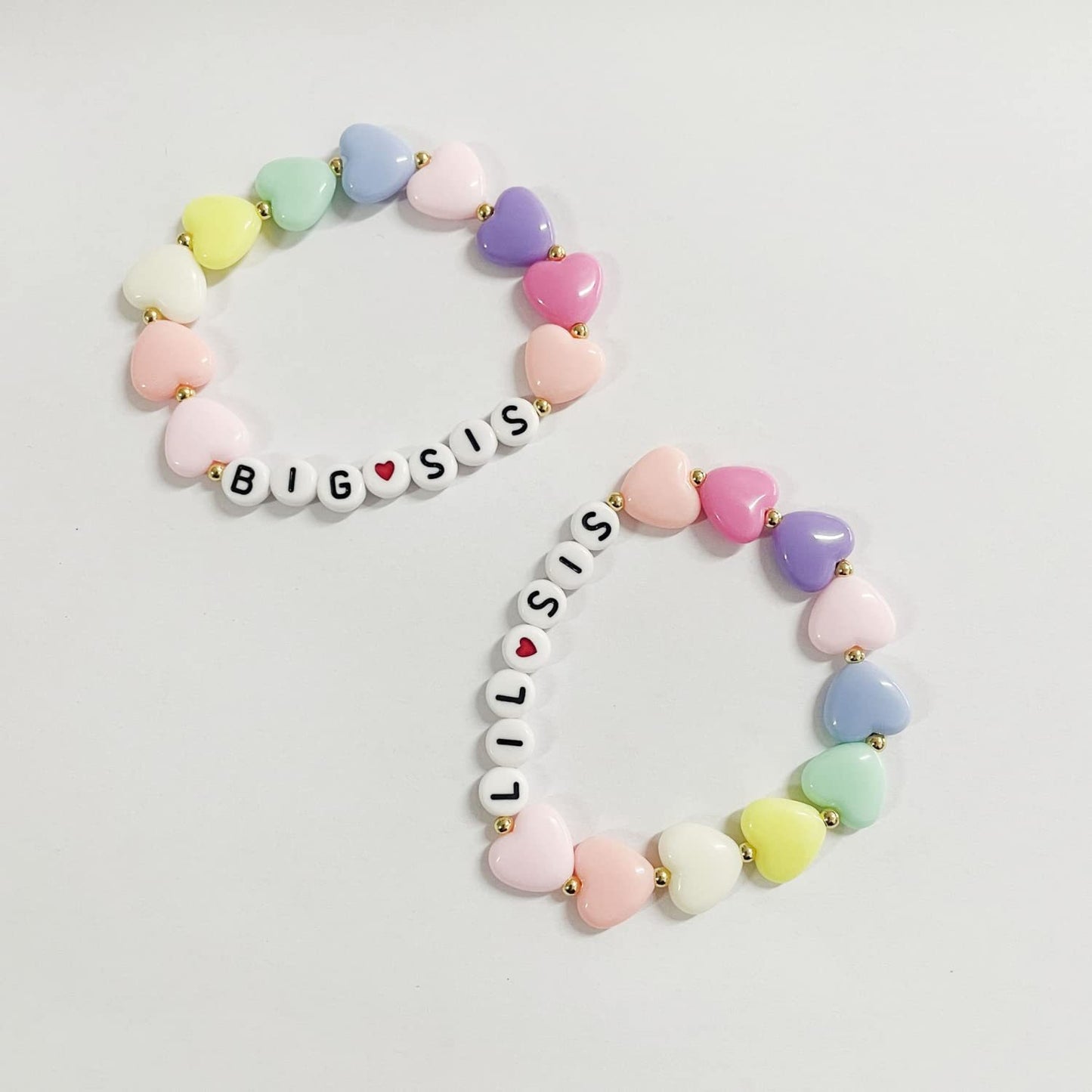 Sweet Heart Acrylic Bracelet for Women