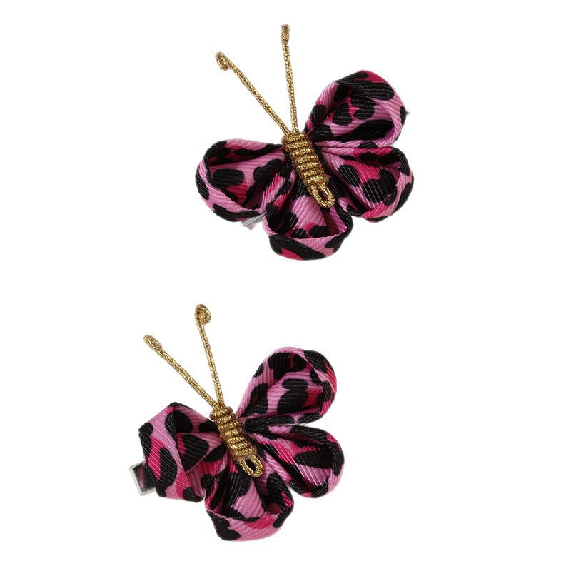 Natural Style Bow-Shaped Polyester Hair Clip for Girls with Ruffled and Mesh Details, Duckbill Hairpin in Princess Collection