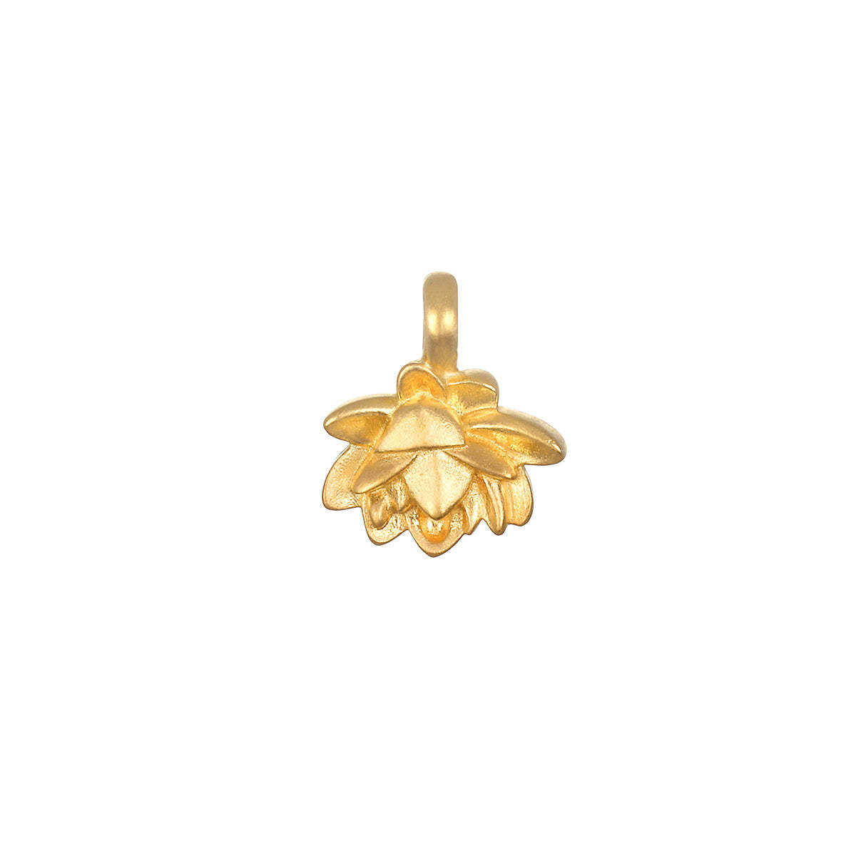 18K Gold Plated Stainless Steel Whisk Pendant Necklace with Cable Chain