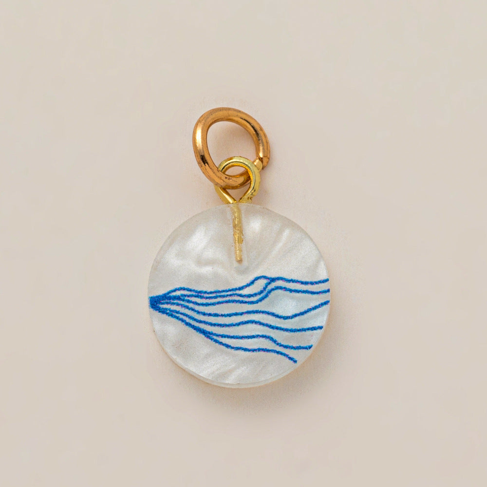 Luxury Casual Geometric Animal Brass Plated Pendant Necklace with Sea Star and Shell Elements for Unisex