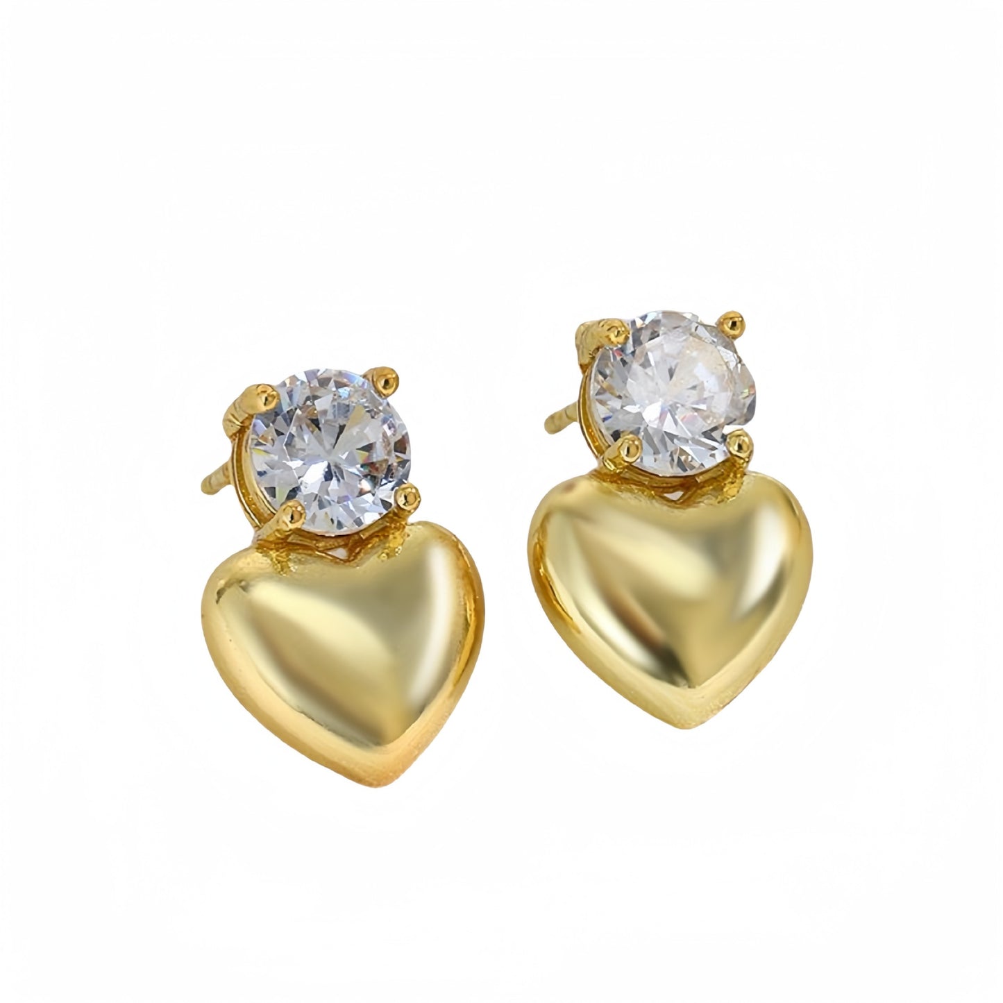Elegante conjunto de pendientes y anillo de acero de titanio con forma de corazón y motivo de estrella de mar, galvanizado para un aspecto premium resistente a la decoloración