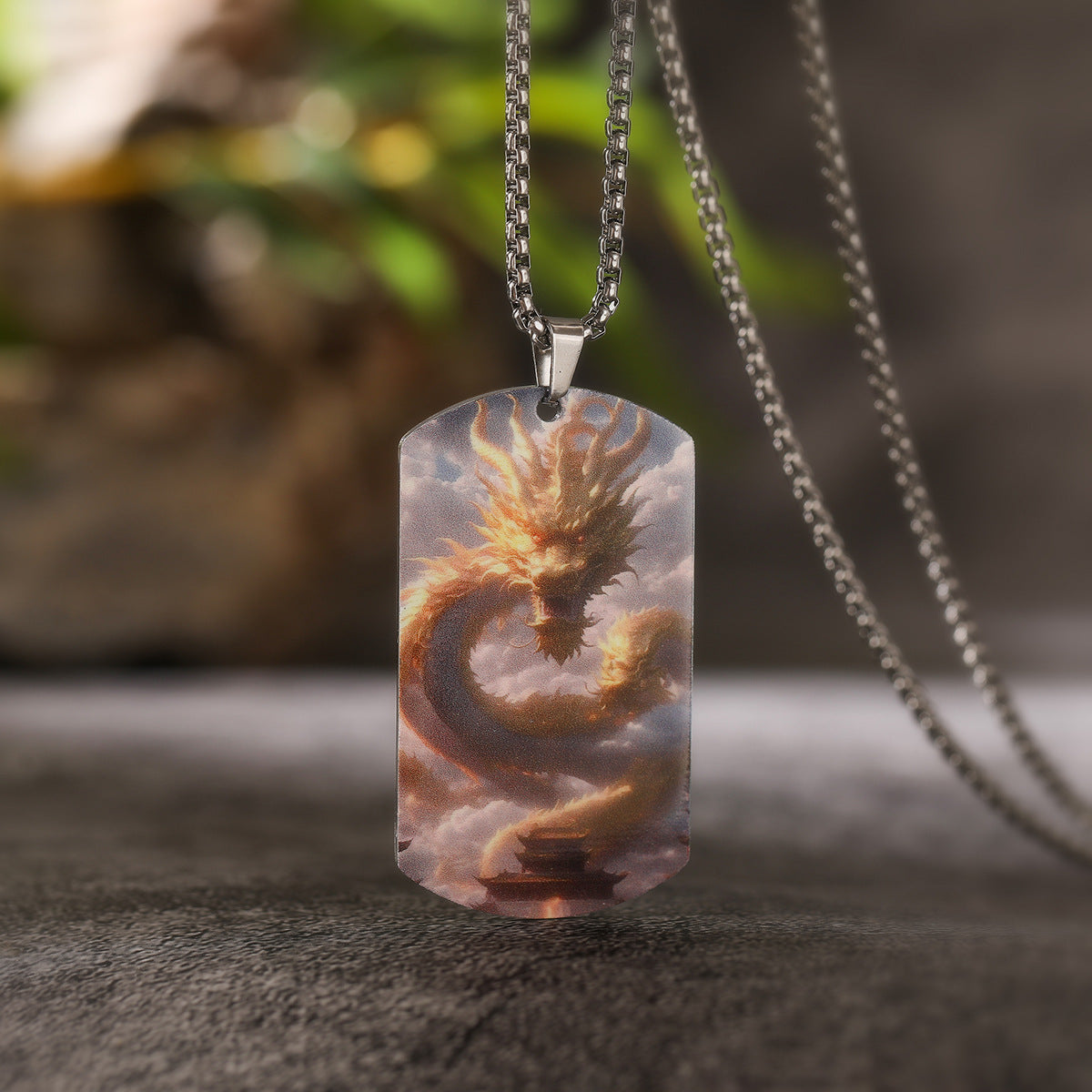 Collana in Acciaio Inossidabile Geometrica Minimalista con Ciondolo Re Scimmia, Gioielli Hip-Hop Ipoallergenici e Resistenti allo Sbiadimento