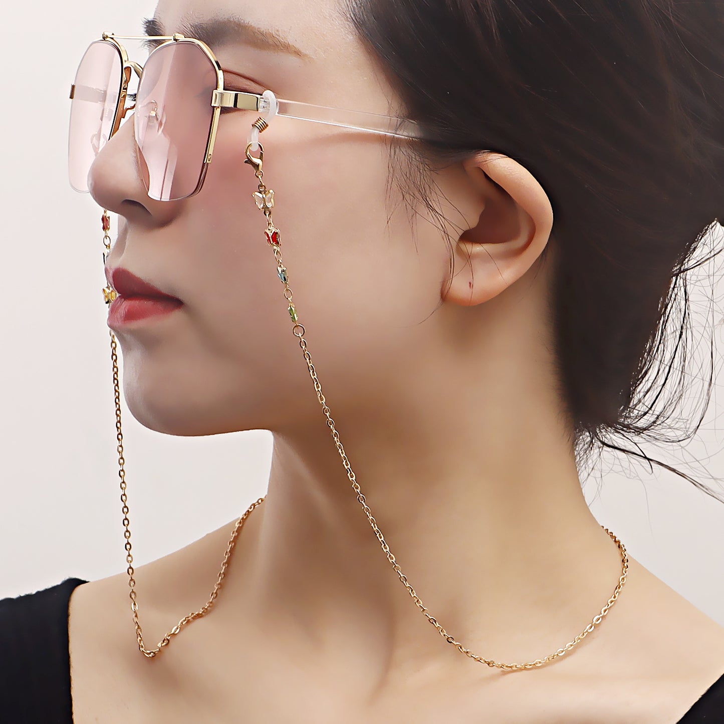 Alloy Anti-Slip Mask Chain and Eyeglass Holder Strap