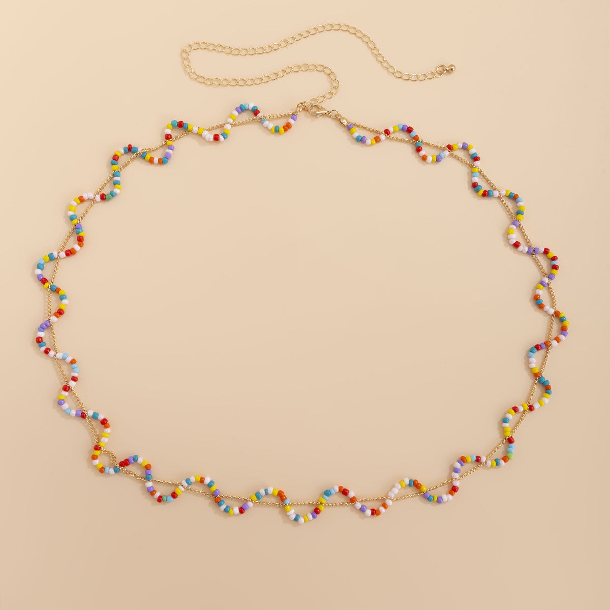 Minimalist Ethnic Heart Acrylic Woven Tassel Body Chain for Women