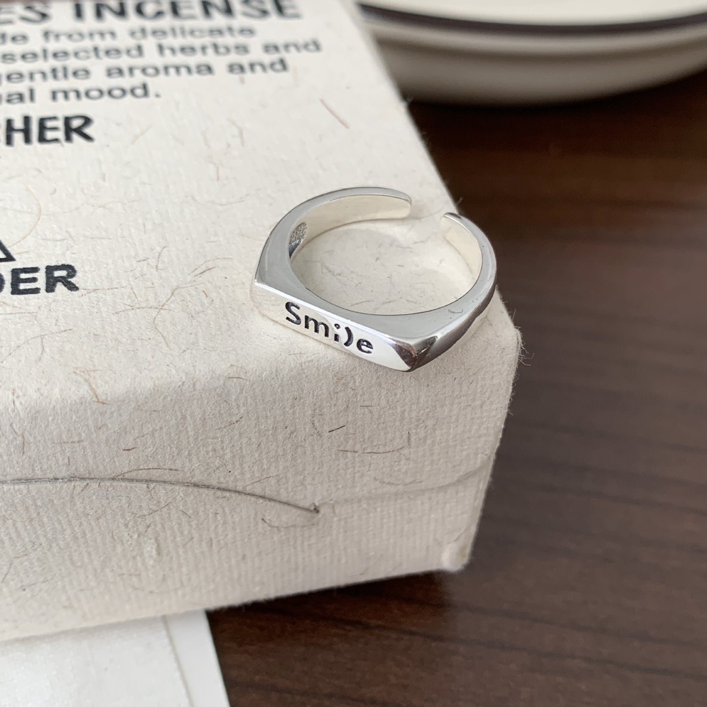 Anillo de Plata de Ley 925 con Incrustaciones de Plata en Forma de Corazón Minimalista para Mujer
