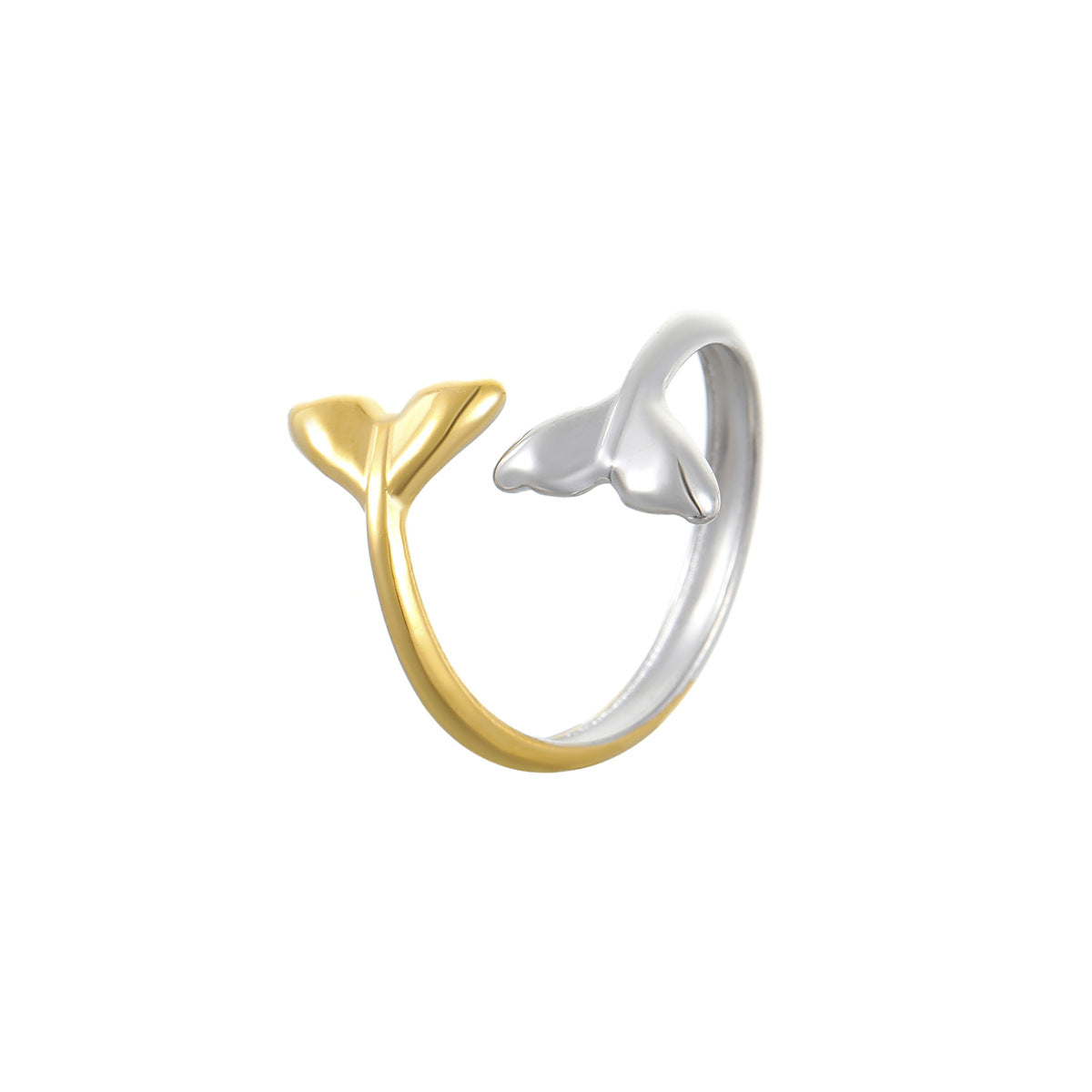 Anillo de acero inoxidable geométrico minimalista con acabado chapado para mujer, joya llamativa a la moda con forma cuadrada