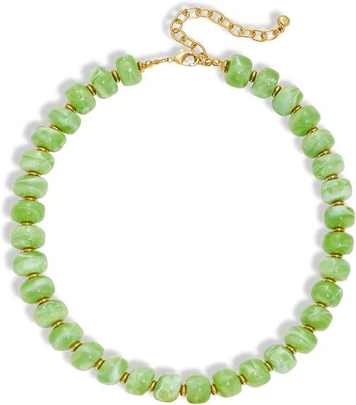 Collana da donna minimalista con lettera geometrica dolce, placcata in ottone, a catena barbazzale