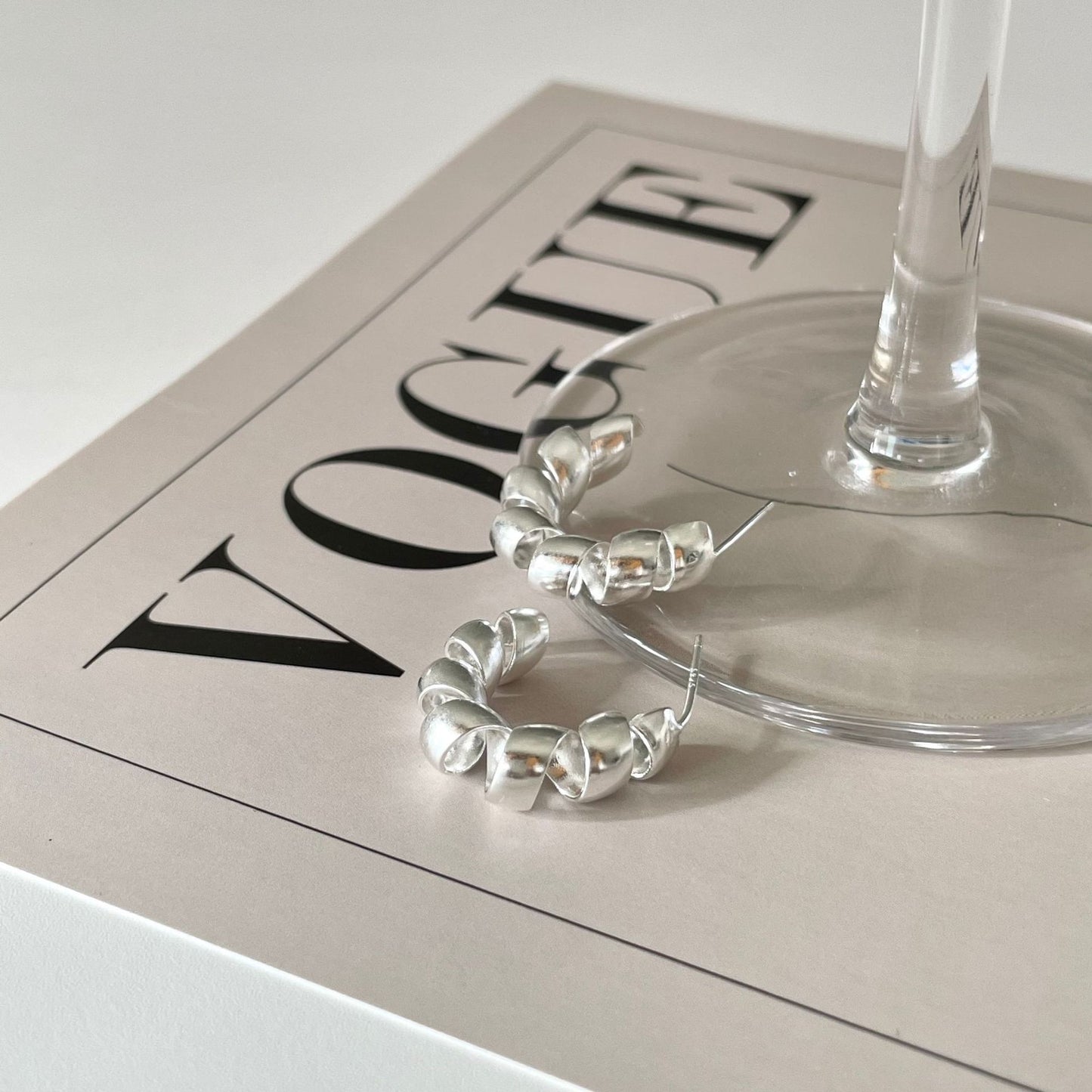 Minimalist 925 Sterling Silver C-Shape Round Tube Hoop Earrings for Women