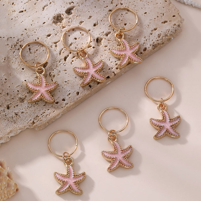 Juego de peinetas metálicas en forma de estrella minimalistas para niños con acabado chapado, accesorios para el cabello de trenzas sucias