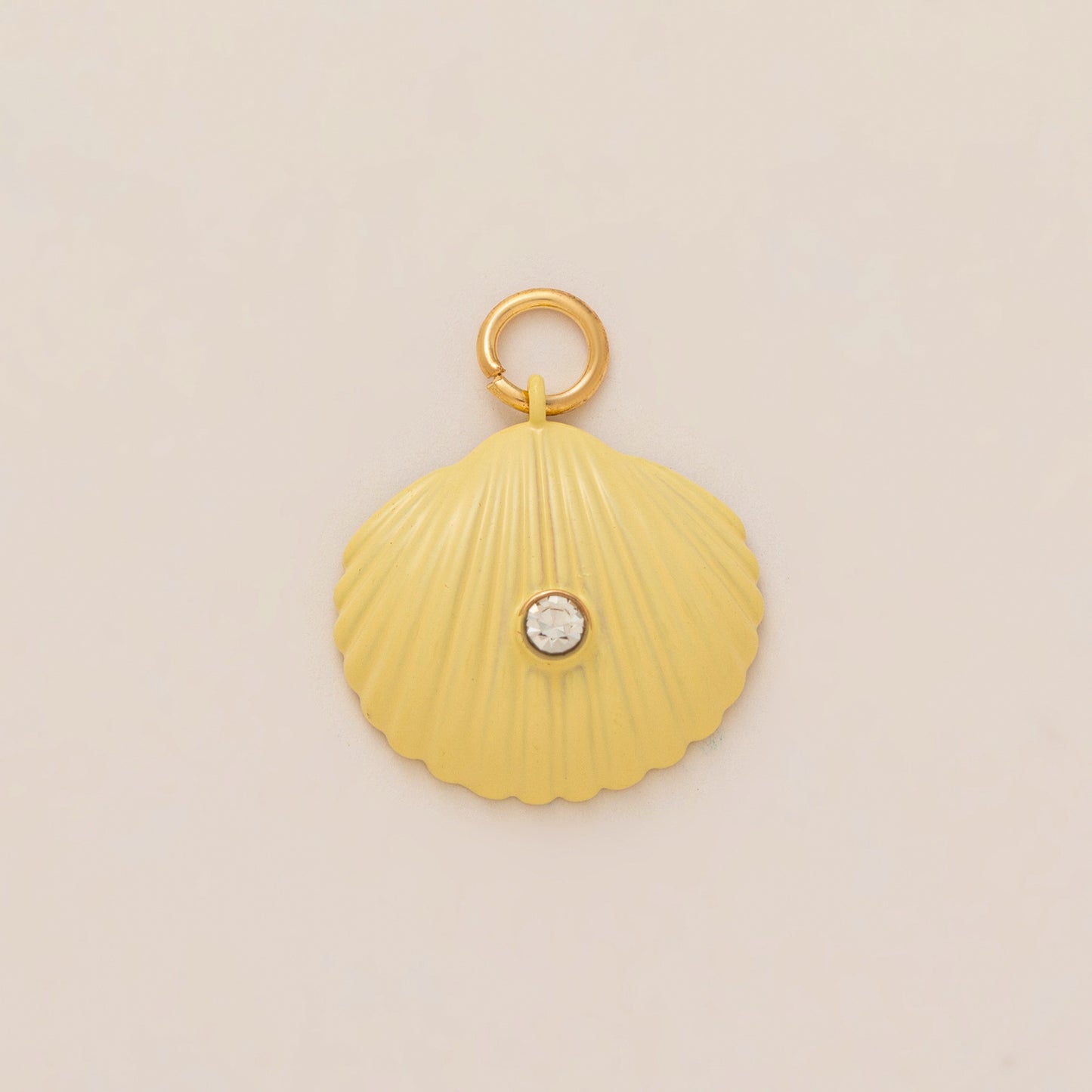 Fashion Gold Plated Brass Heart Round Geometric Cubic Zirconia Charm Bar for Unisex