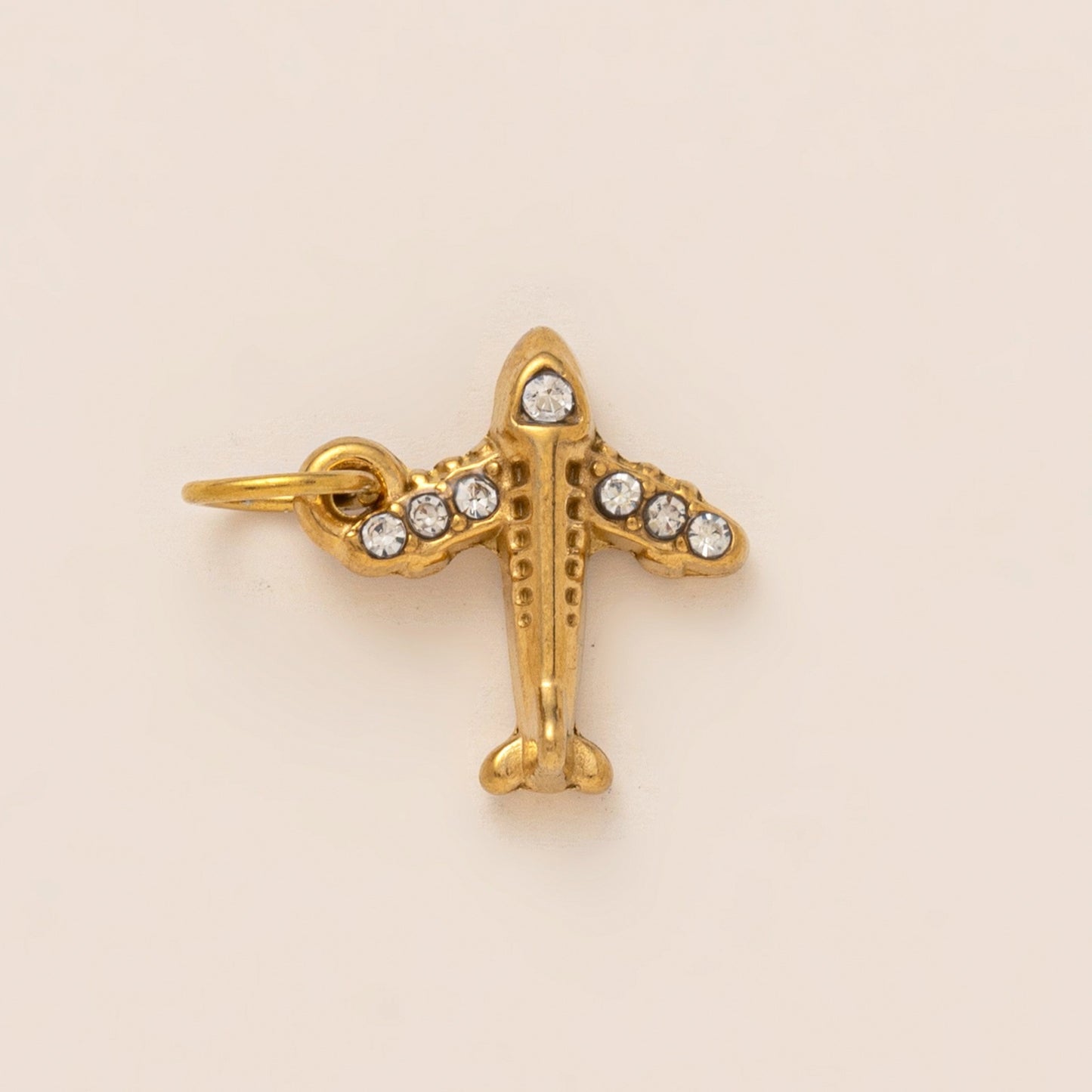 Vintage 18K Gold Plated Stainless Steel PVD Headphone Ice Skate DIY Charm Bar