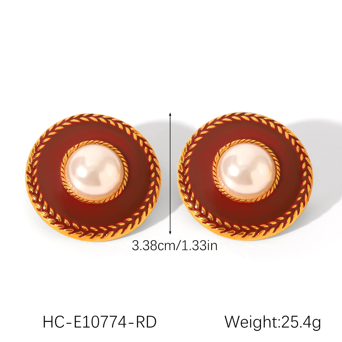 Retro French-Style Square Stainless Steel Hammered Texture Stud Earrings for Women with Agate Inlay, Hypoallergenic Plated Finish