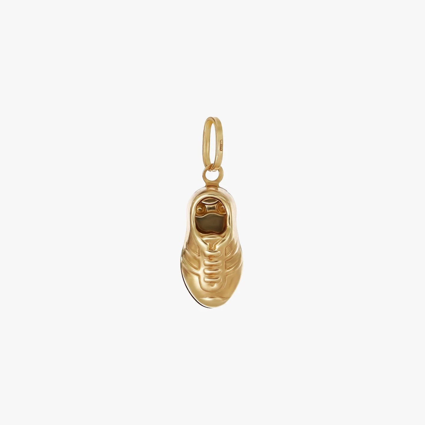 Vintage 18K Gold Plated Stainless Steel Bear Charm Bar with Adjustable Chain