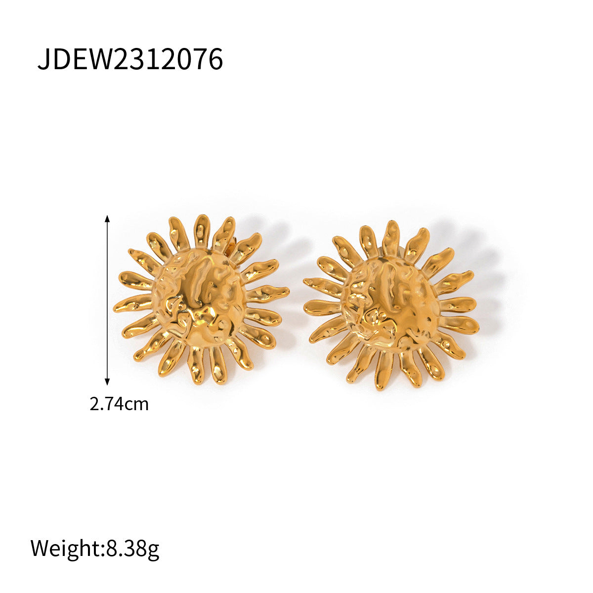 Geometric Star Stainless Steel Earrings with Turquoise and Cubic Zirconia Plated