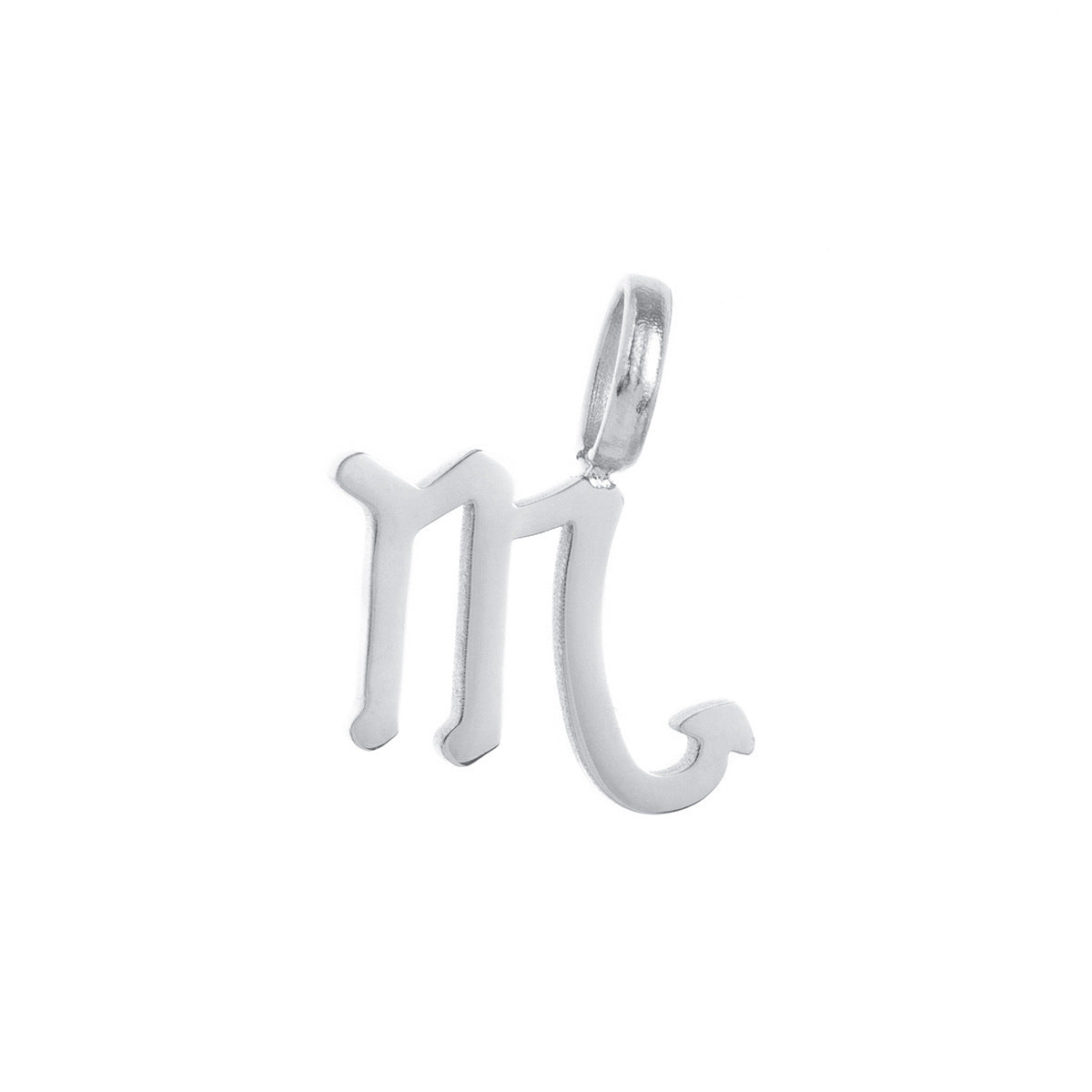 Minimalist Titanium Steel Plated Zodiac Charm Bar Necklace for Women
