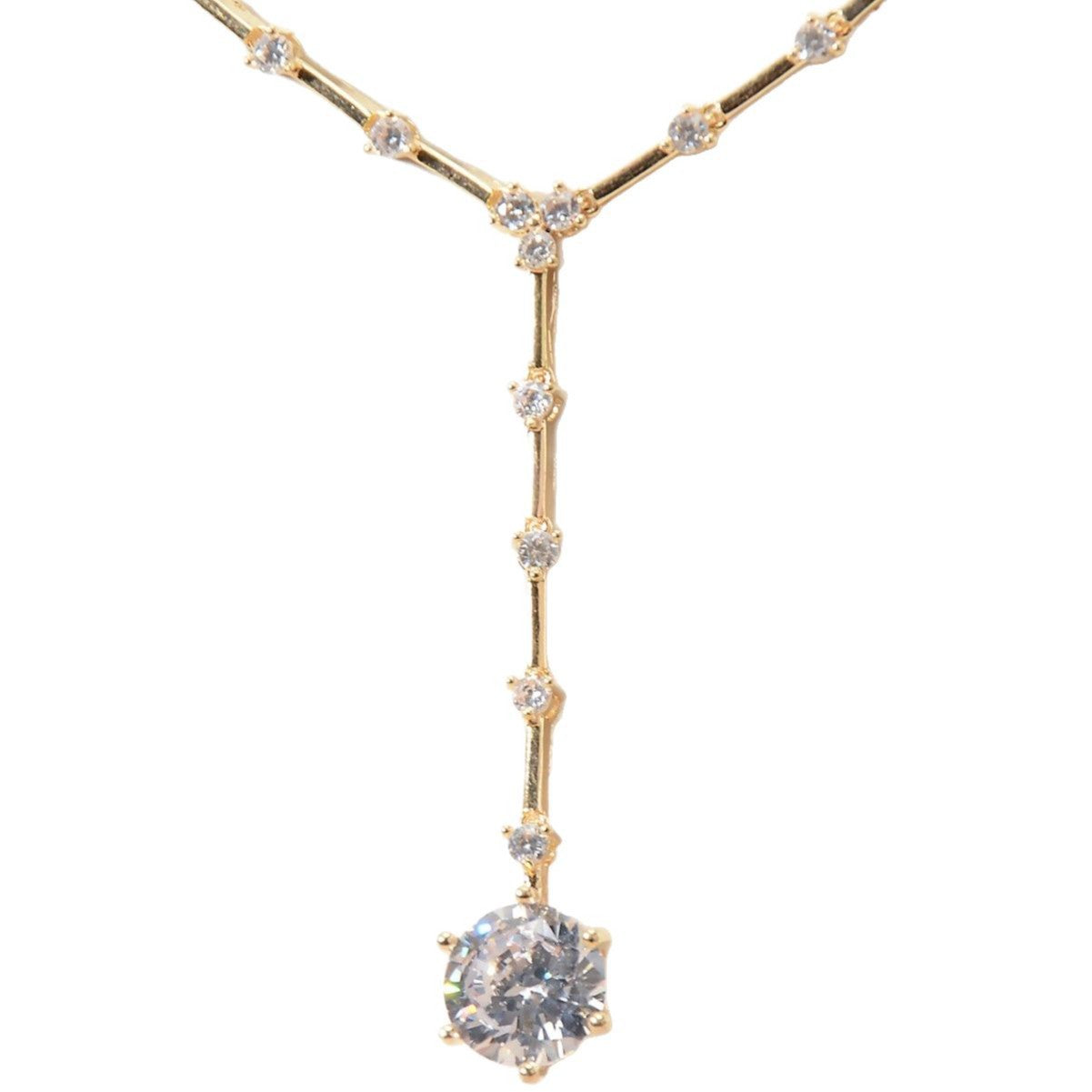 Collana Pendente Minimalista Elegante Rotonda Stella Luna Geometrica Zircone Cubico Intarsiato Strass per Donna Set di Gioielli per Feste di Matrimonio