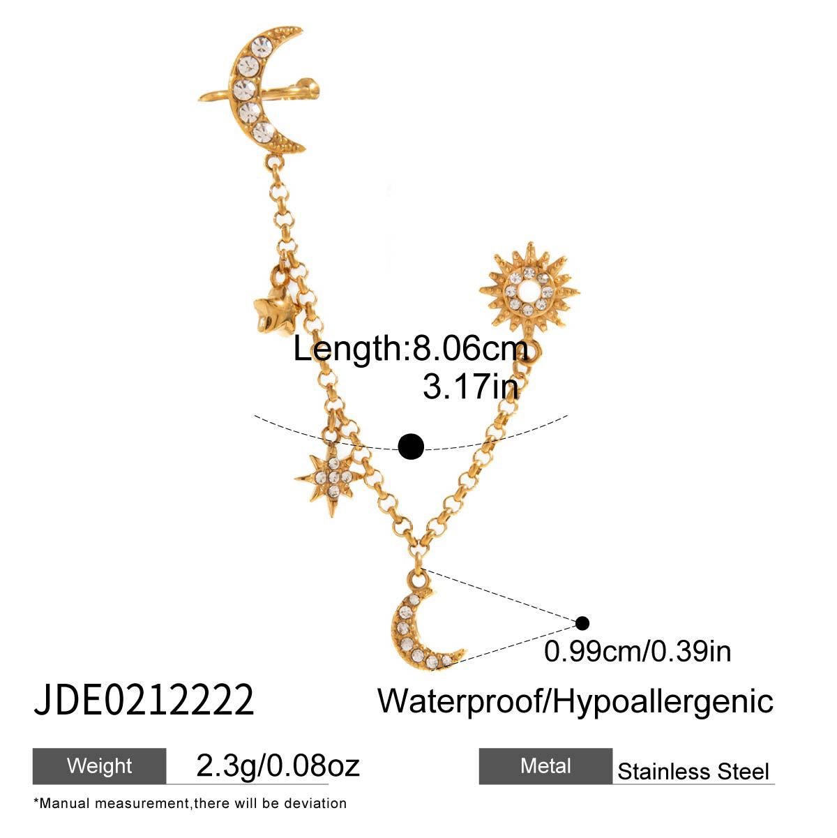 Minimalist Geometric Star Stainless Steel PVD Bracelet for Women