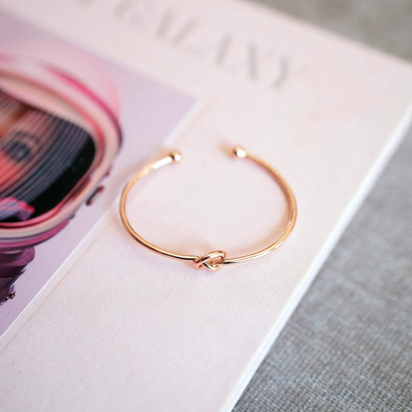 Sweet Heart Shaped Stainless Steel Plated Open Cuff Bracelet for Women