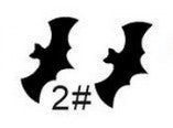 Pendientes de madera de Halloween para niños con formas de fantasma, dulces, calabaza, cesta, gato negro, calavera, polilla, cabeza de alienígena y murciélago con diseño impreso