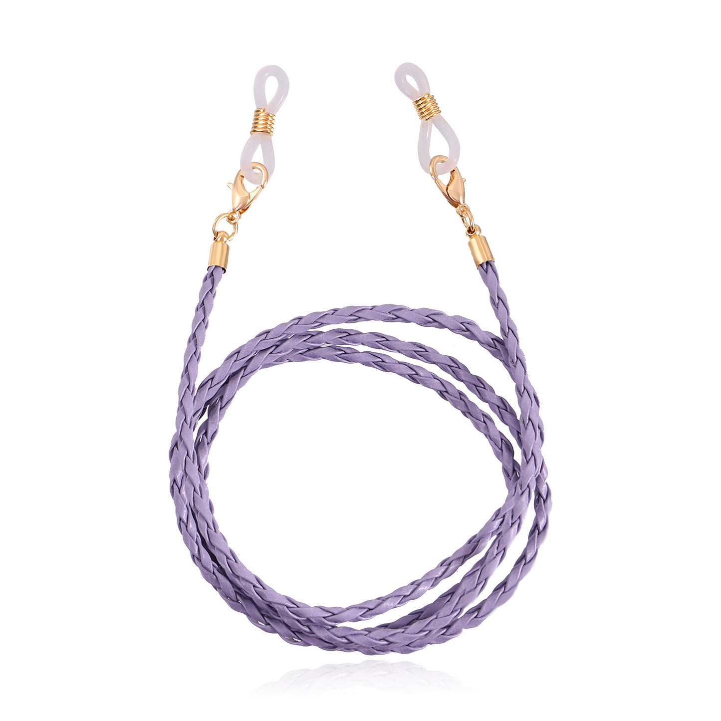 Elegant Fashion Braided Leather Eyeglass Chain for Women