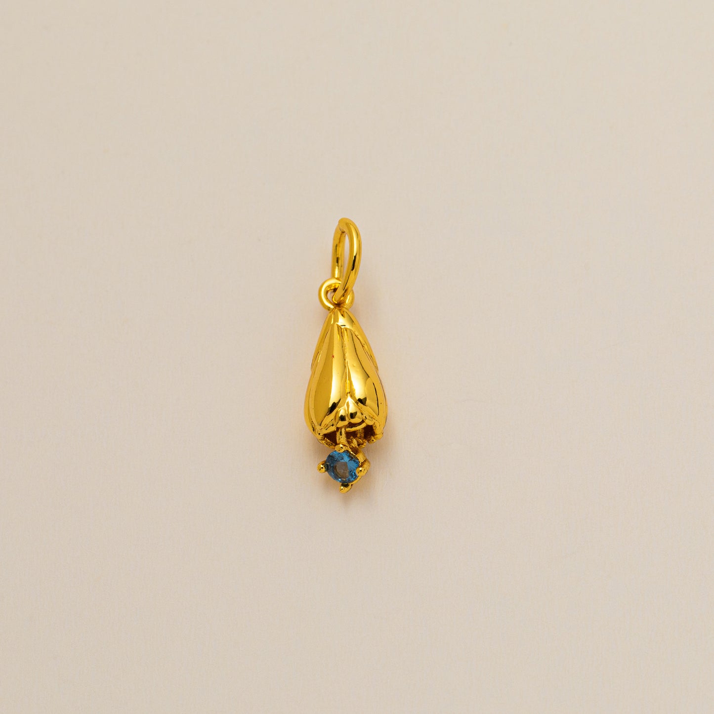 December Birthstone Cubic Zirconia Plated Brass Charm Bar Pendant for DIY Necklace Unisex
