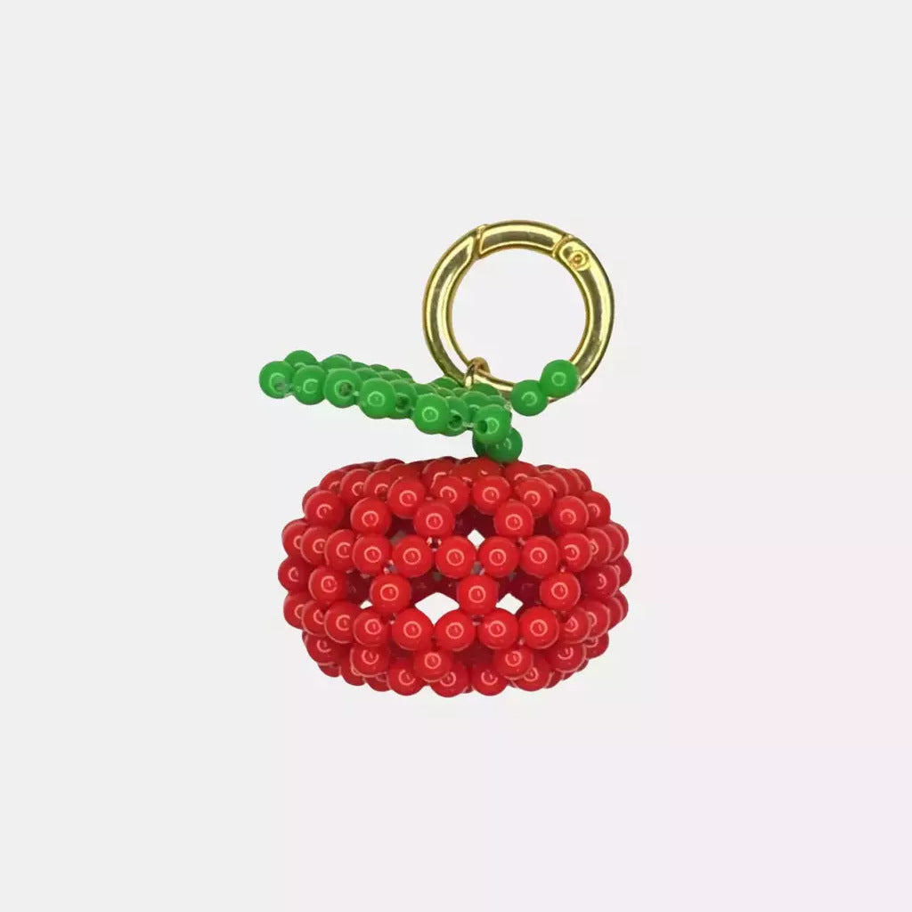 Barra con Charm a Sfera Vintage Placcata Oro 18K in Lega, Serie Frutta