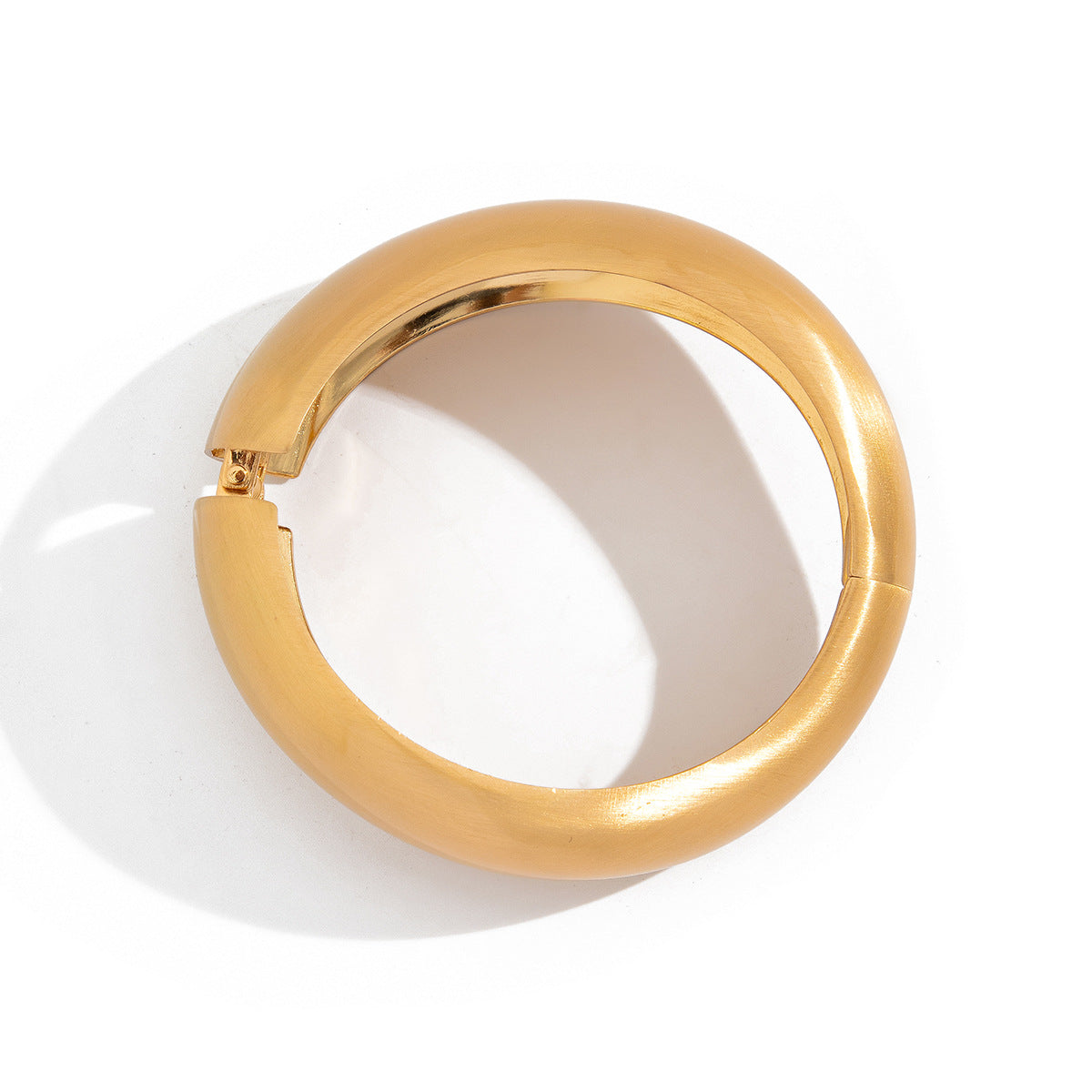 Luxury Minimalist Geometric Plated Zinc Alloy Wide Cuff Bracelet Set