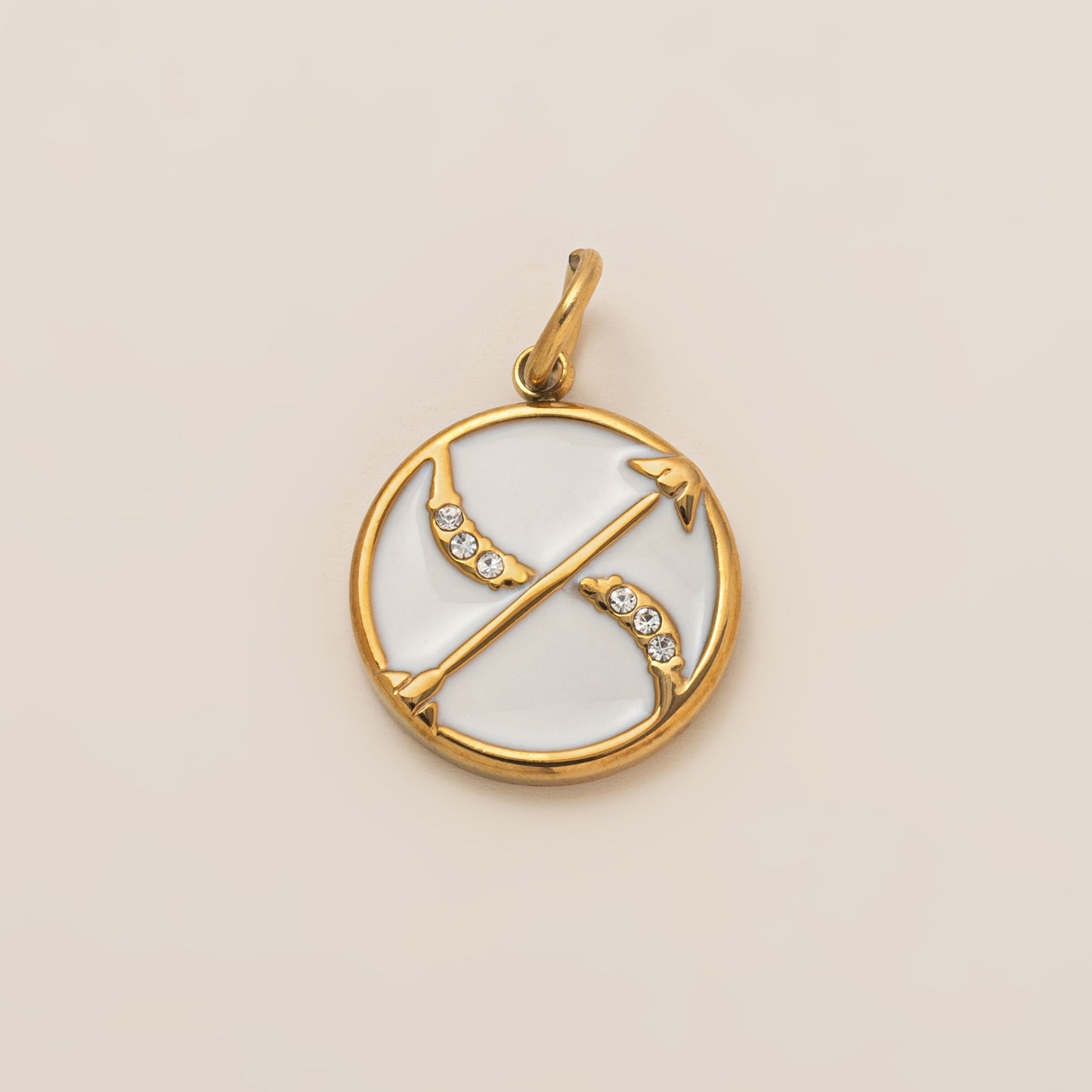 Vintage 18K Gold Plated Stainless Steel PVD Zodiac DIY Charm Bar