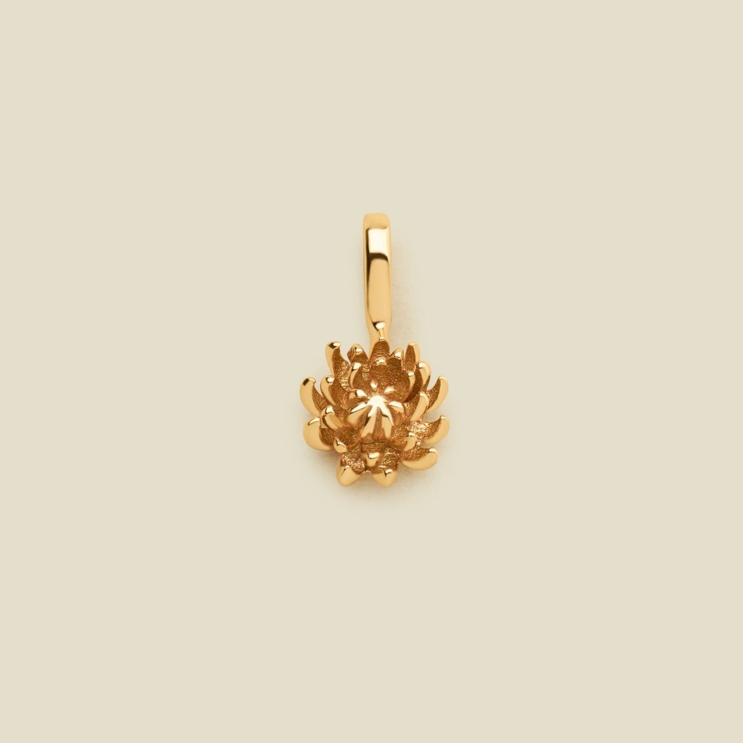 Vintage 18K Gold Plated PVD Stainless Steel December Birthstone Charm Bar