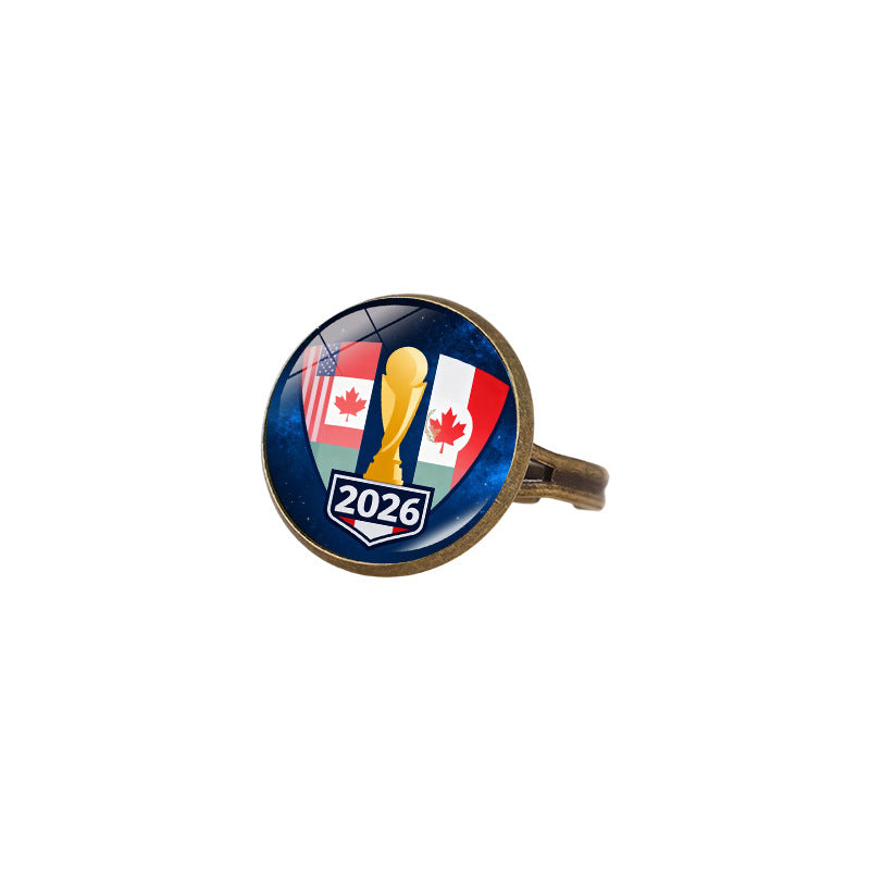Sporty Geometric Alloy Plated Ring Unisex Fashion Jewelry