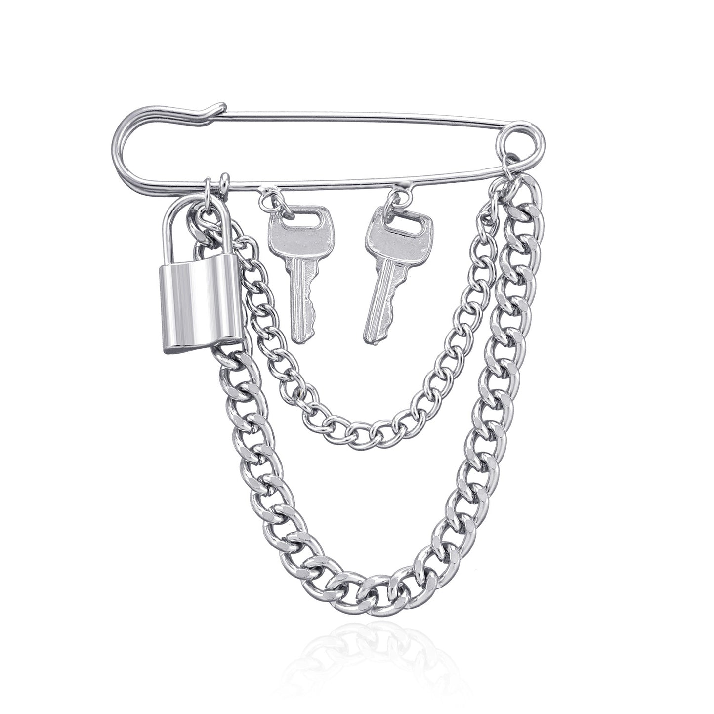 Minimalist Geometric Brooch Alloy Unisex Pin Jewelry for Men and Women