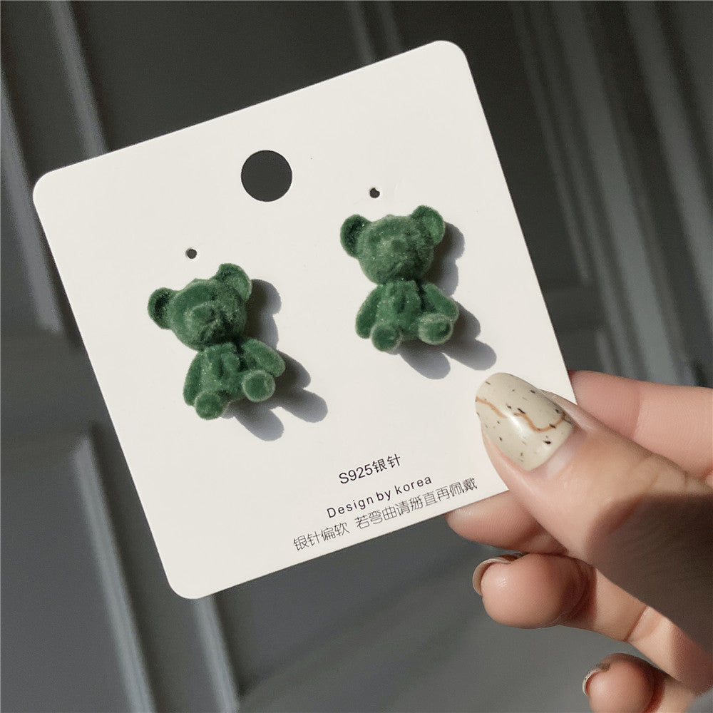 Orecchini Minimalisti Placcati in Lega a Forma di Animale con Perno in Argento Sterling 925 per Donna