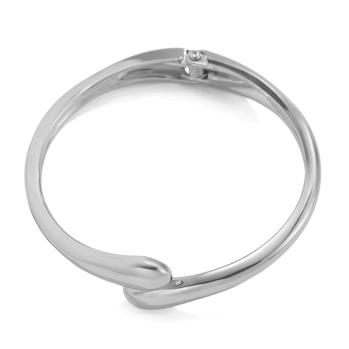Bracciale da donna a polsino placcato in metallo a goccia geometrica di tendenza