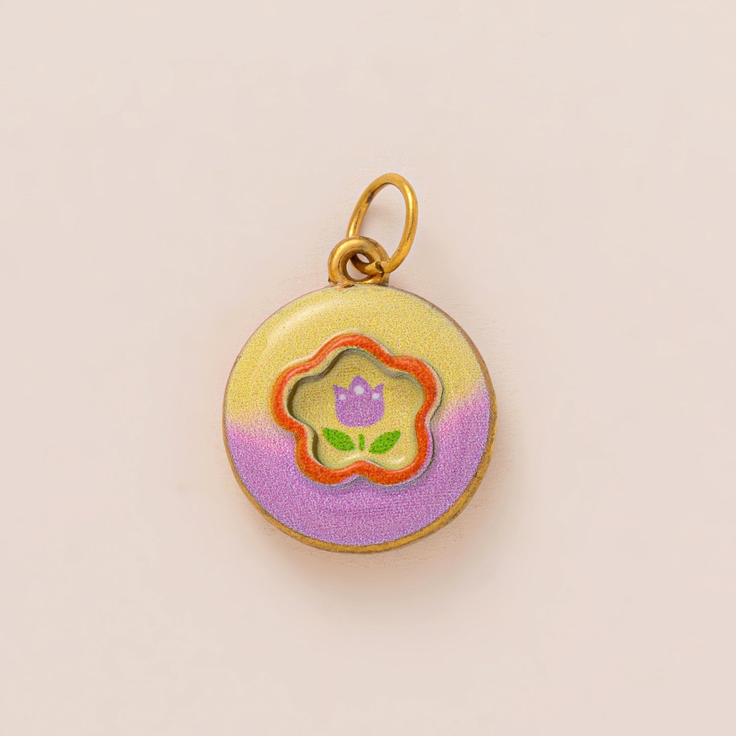 Sweet Floral Plated Alloy DIY Charm Bar Bag Pendant Keychain