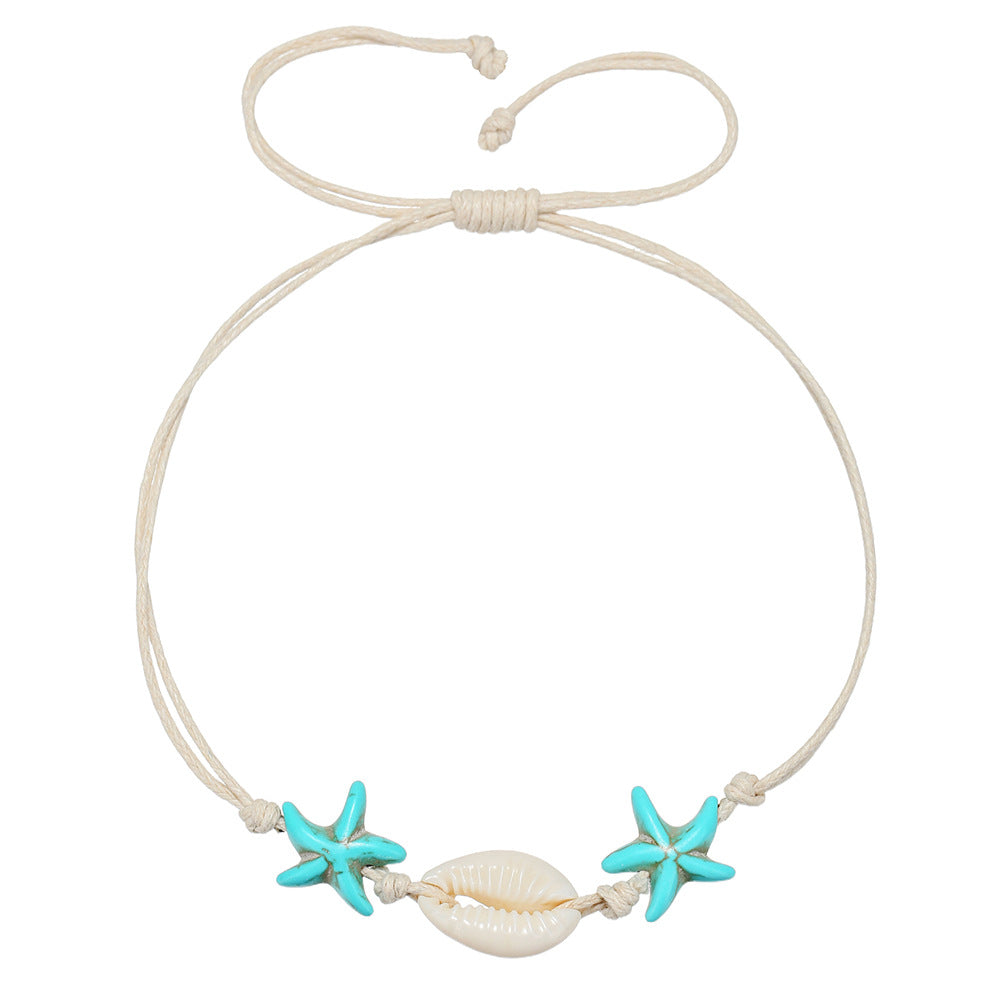 Bohemian Handmade Geometric Round Turquoise Bracelet