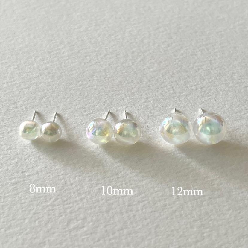 Orecchini a perno con cielo stellato minimalista in argento sterling 925 con finitura lucida