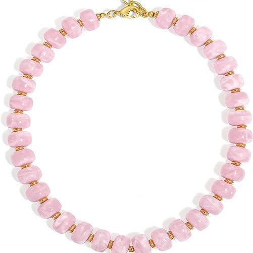 Collana da donna minimalista con lettera geometrica dolce, placcata in ottone, a catena barbazzale