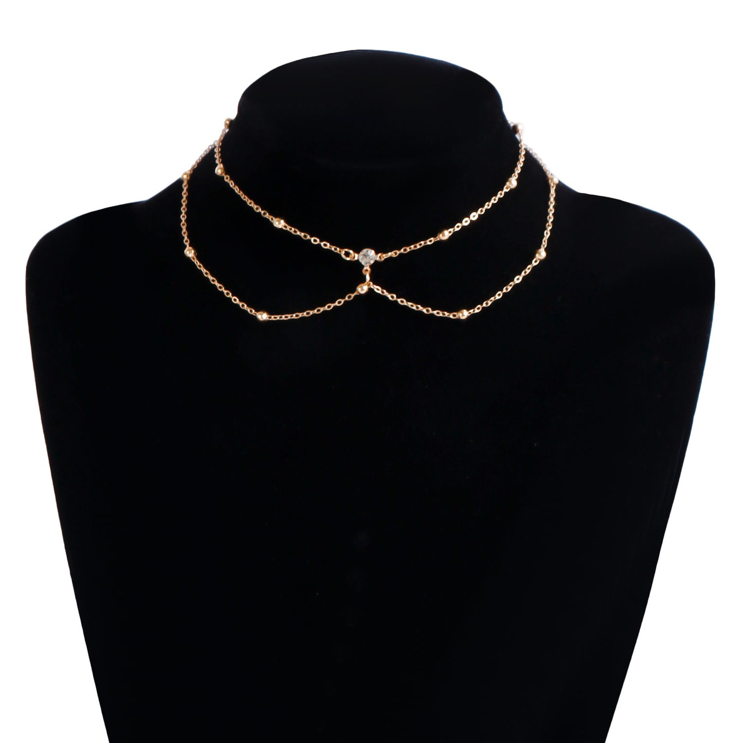 Minimalist Rhinestone Inlay Body Chain for Women