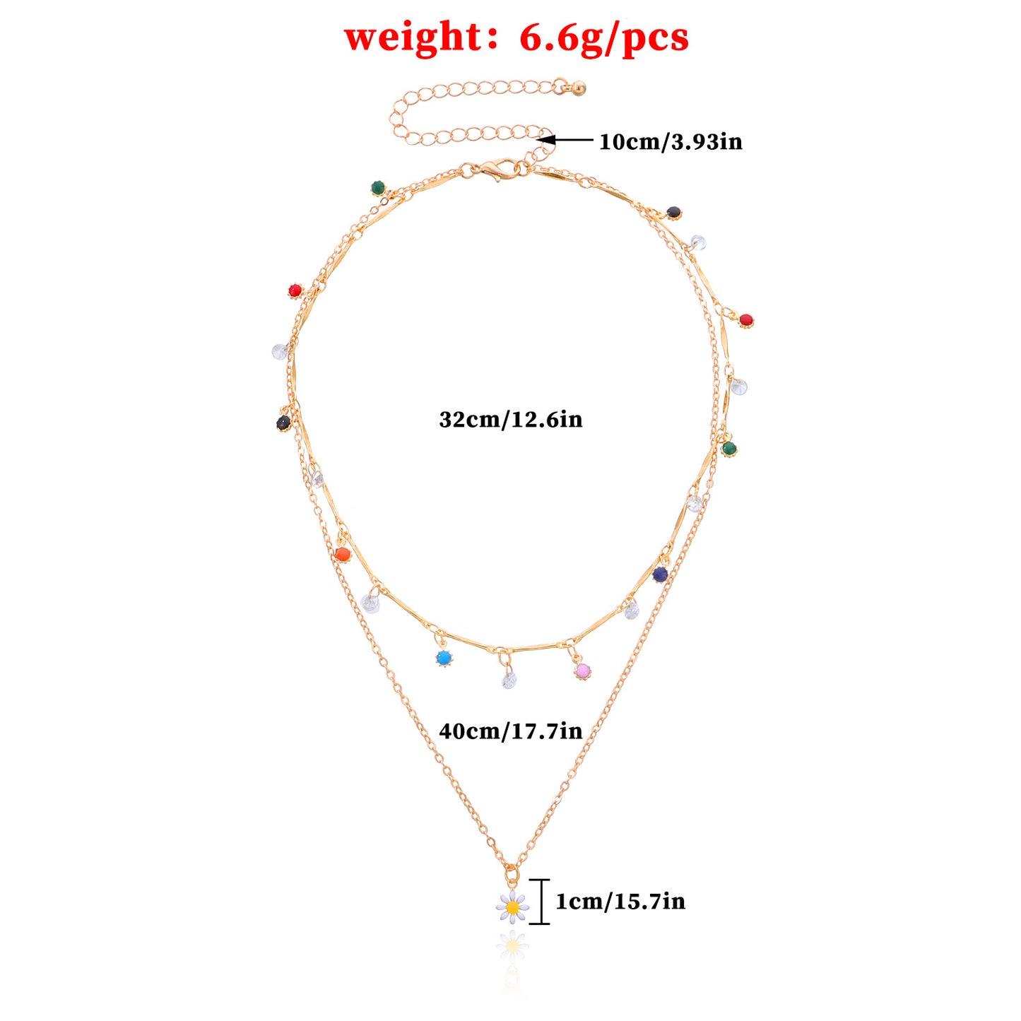Vintage Minimalist Floral Geometric Alloy Rhinestone Pendant Necklace for Women