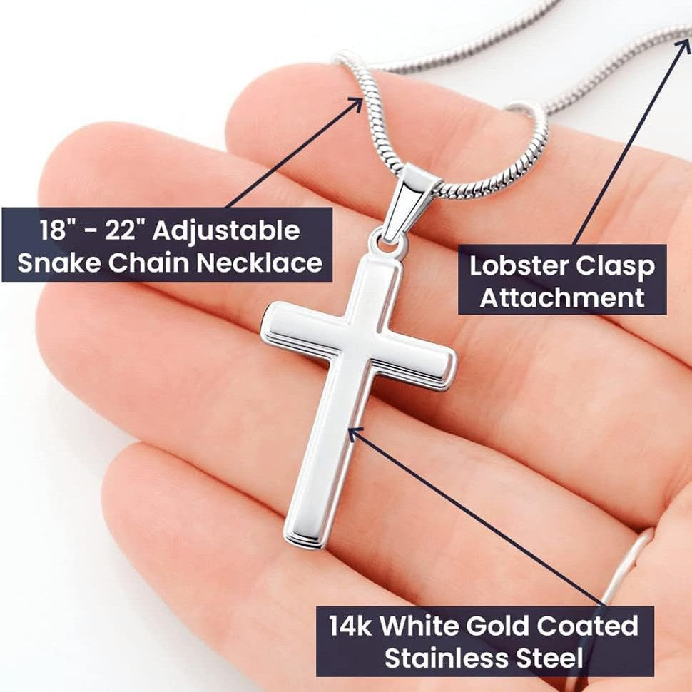 Minimalist Geometric Cross Stainless Steel Necklace Unisex Pendant