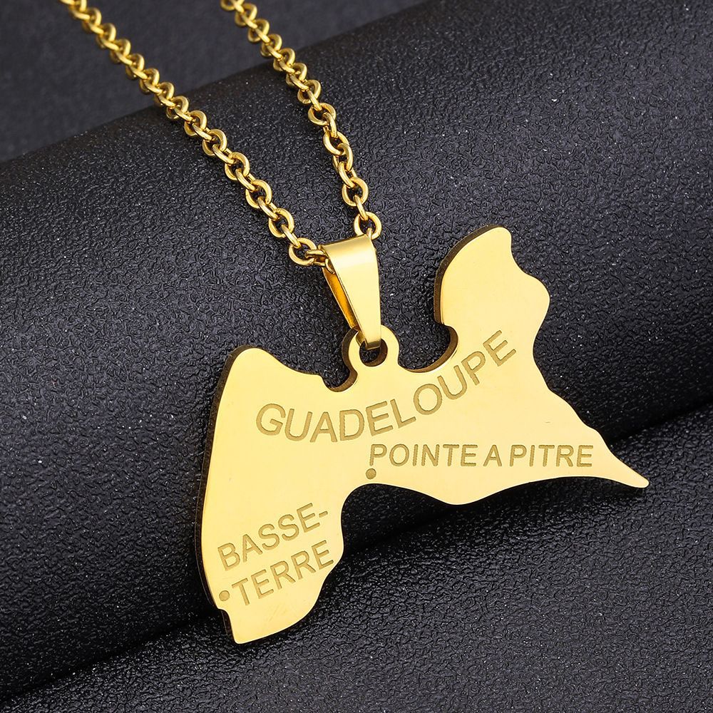 Collana Etnica Vintage con Pendente Geometrico in Acciaio Inossidabile con Ciondolo in Acciaio al Titanio e Finitura Placcata