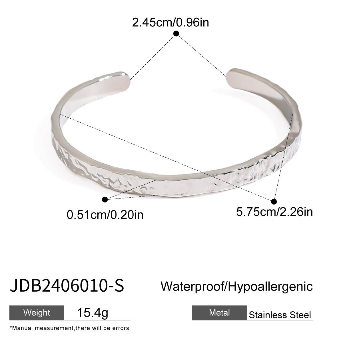 Geometric Plated Stainless Steel Bracelet 18K Gold